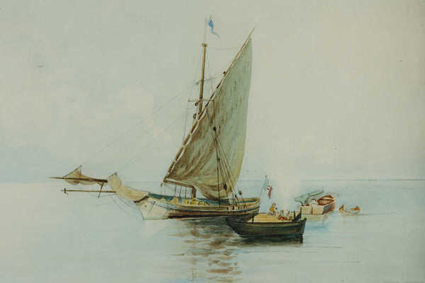 Лагорио Лев Феликсович. Парусник в море